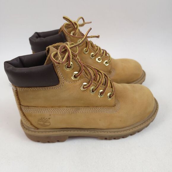 Timberland suede leather 6 inch Boots camel tan Boy Size 11.5M shoes - Picture 1 of 11